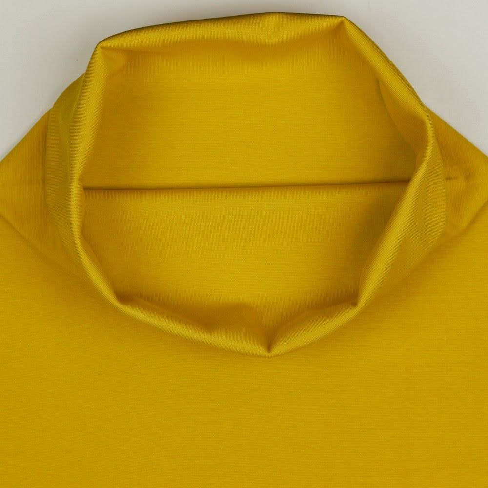 Cotton 1x1 Rib Knit - Ochre