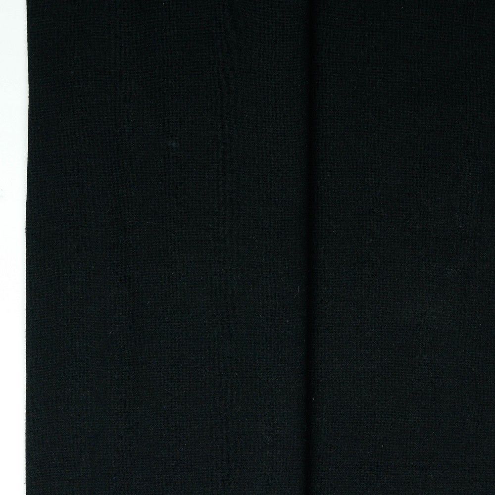 Organic Cotton 2x2 Rib Black
