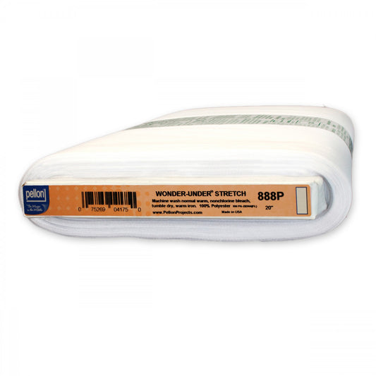 Pellon - Wonder-Under Stretch - 888P - White - 19" Wide