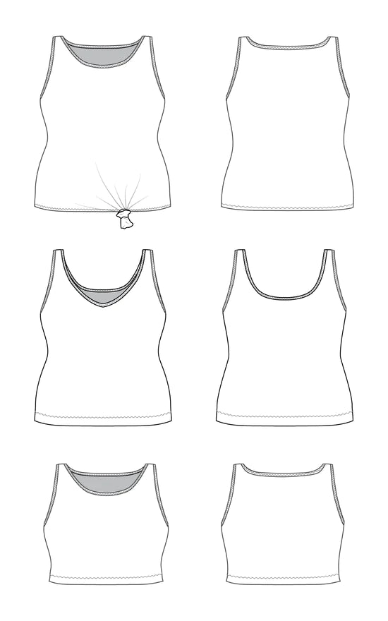 Saybrook Tank - sizes 12-32 - By Cashmerette