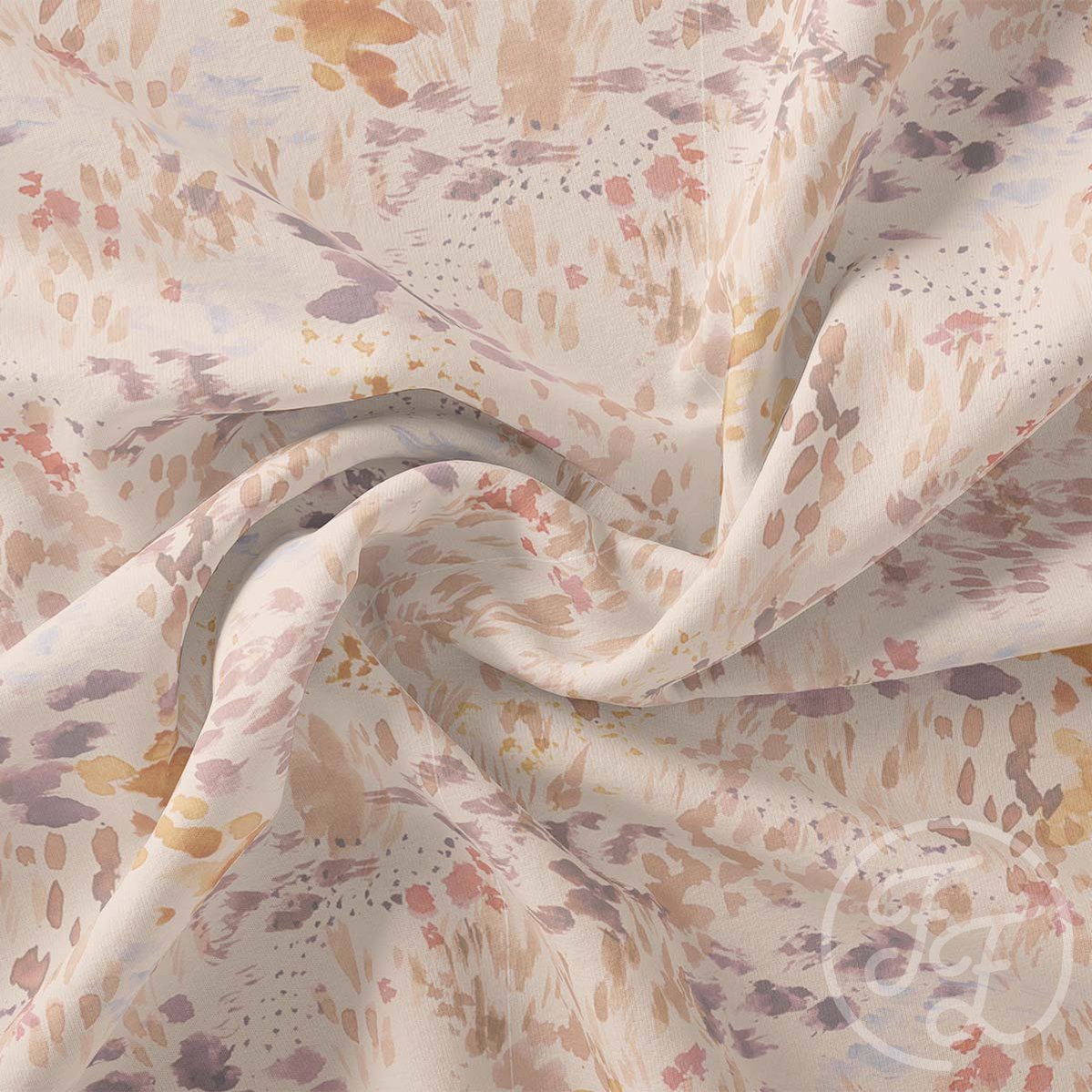 43" Remnant - Garden - Cotton French Terry Knit