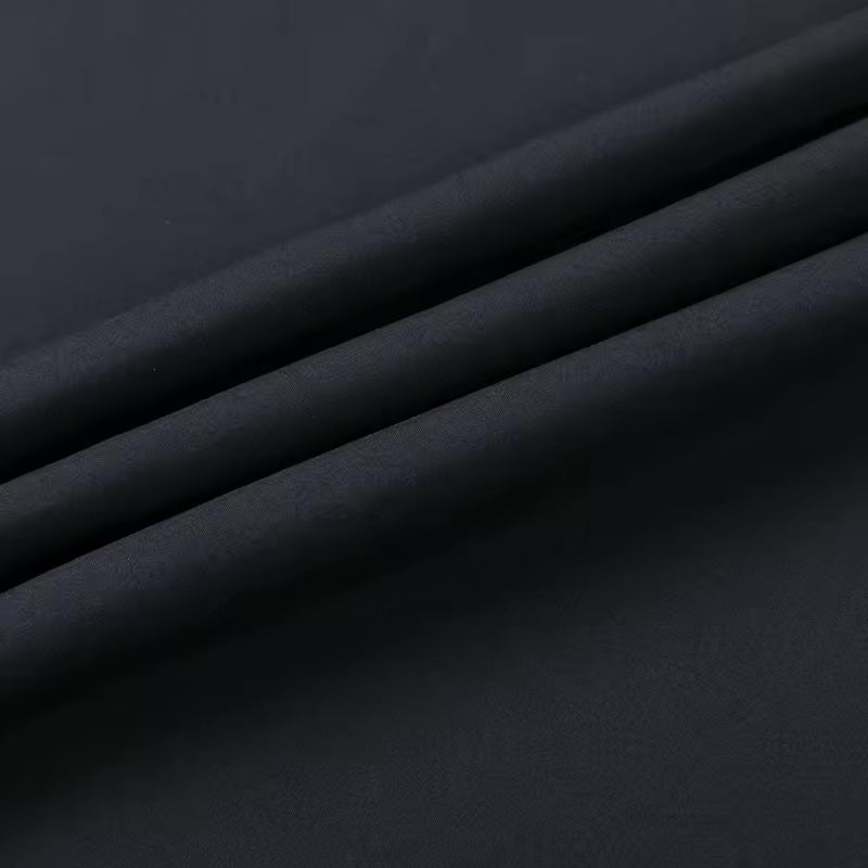 Midweight Compression Knit - Wicking Athletic Double Knit - Black - Recycled - UPF50