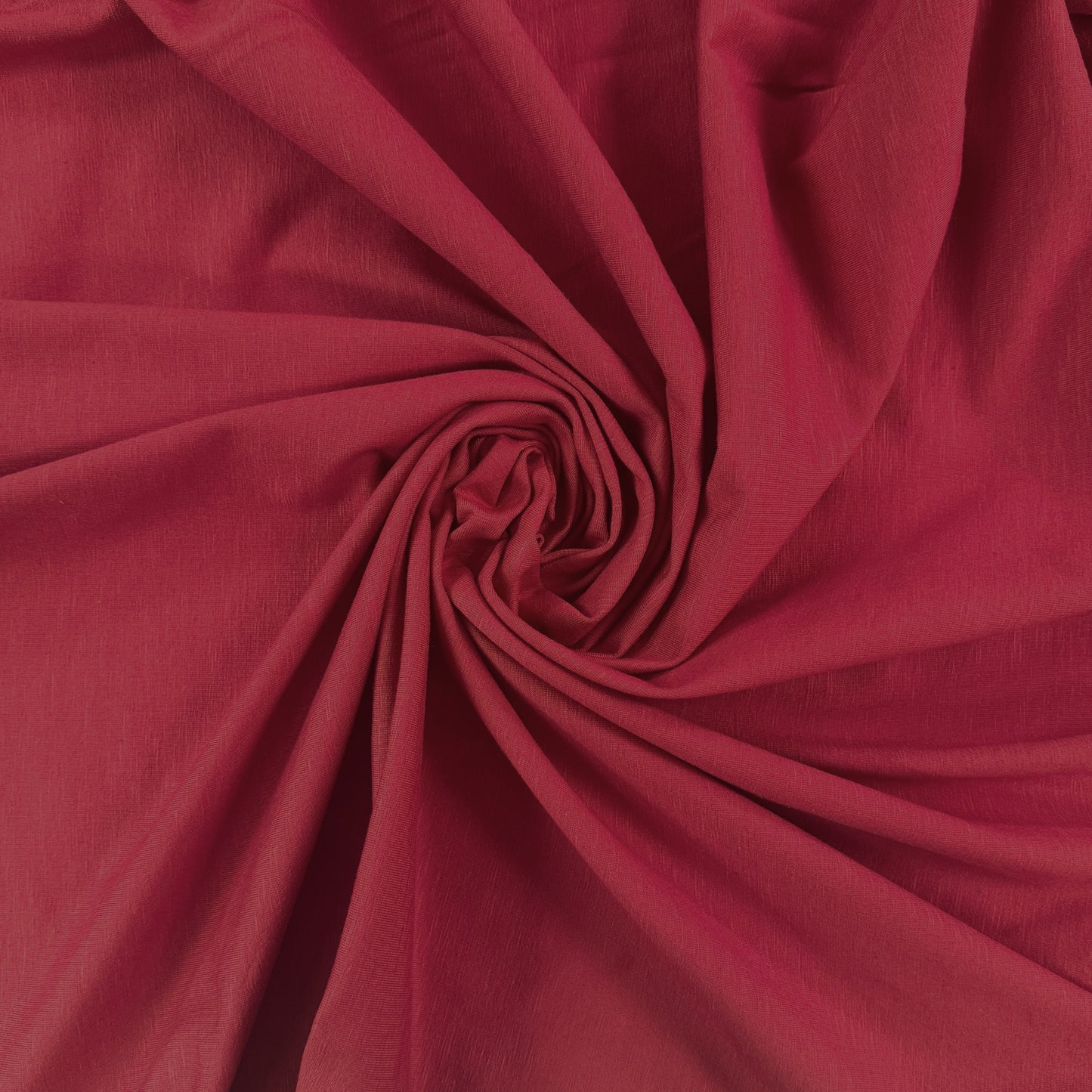 Organic Cotton Slub Jersey - Ruby Red