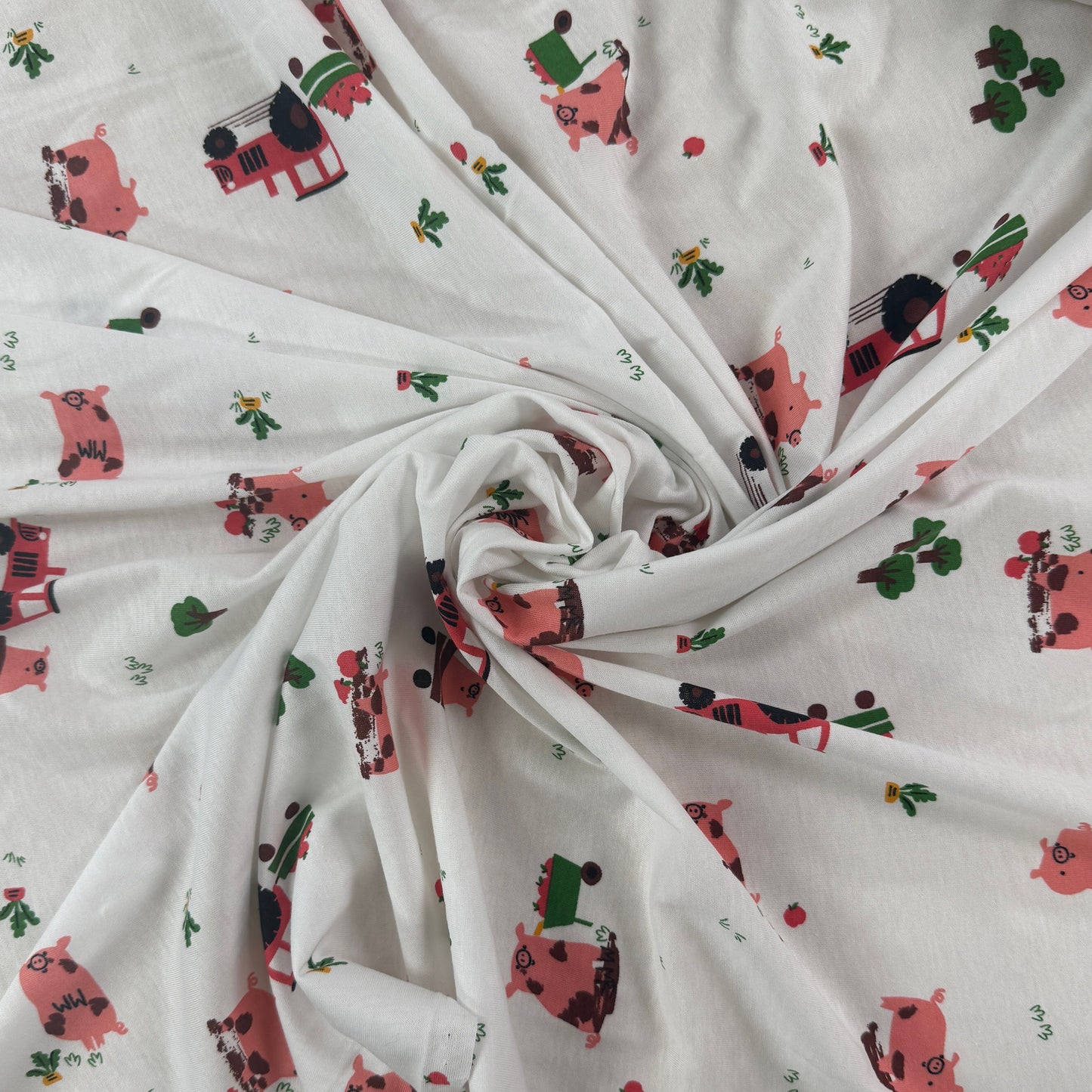 Organic Cotton Jersey - Pigs