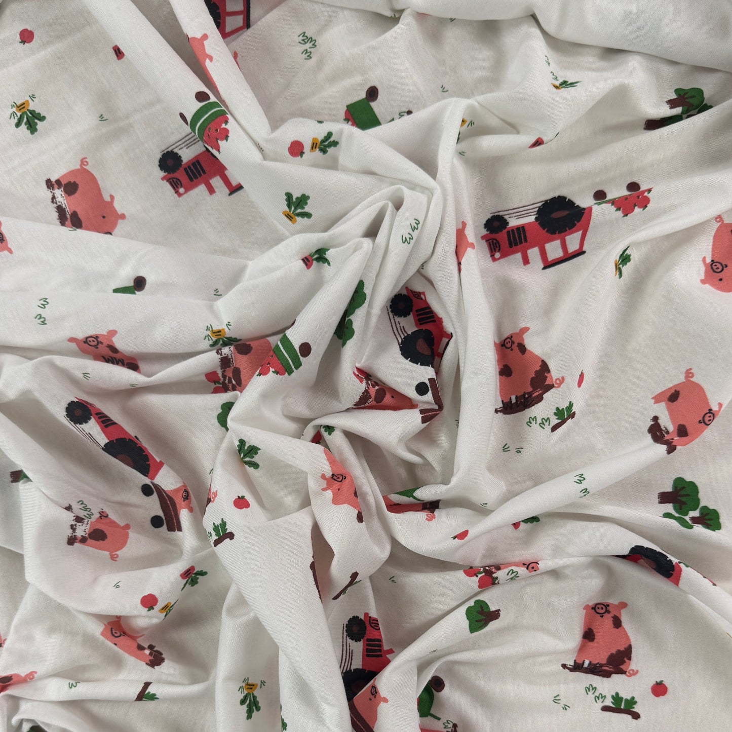 Organic Cotton Jersey - Pigs