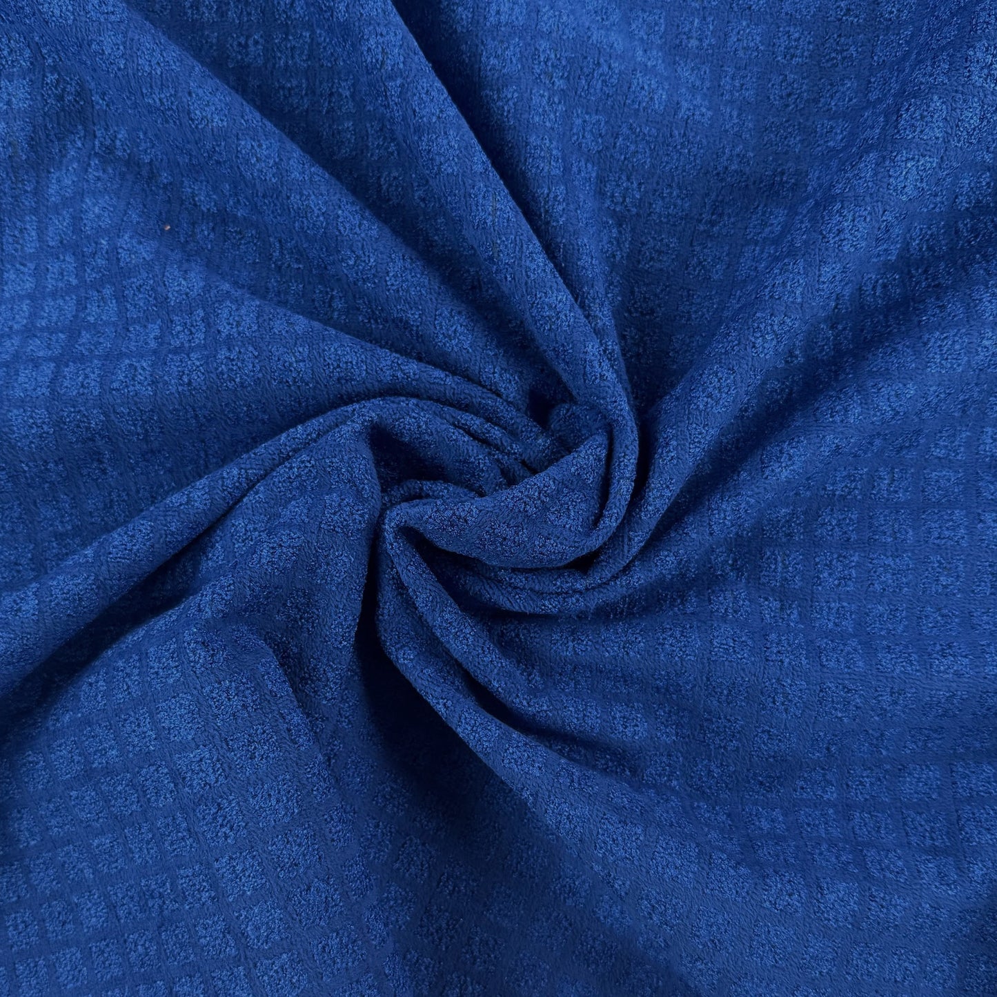 Polyester Velvet Upholstery Fabric - Blue - Film Studio Deadstock