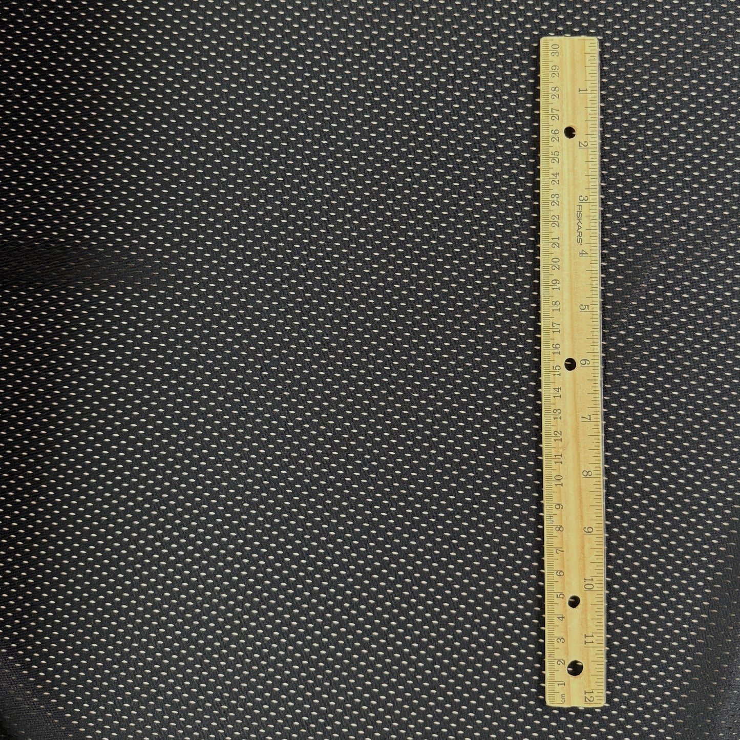 Polyester Tricot Sports Mesh - Black  - Local Deadstock