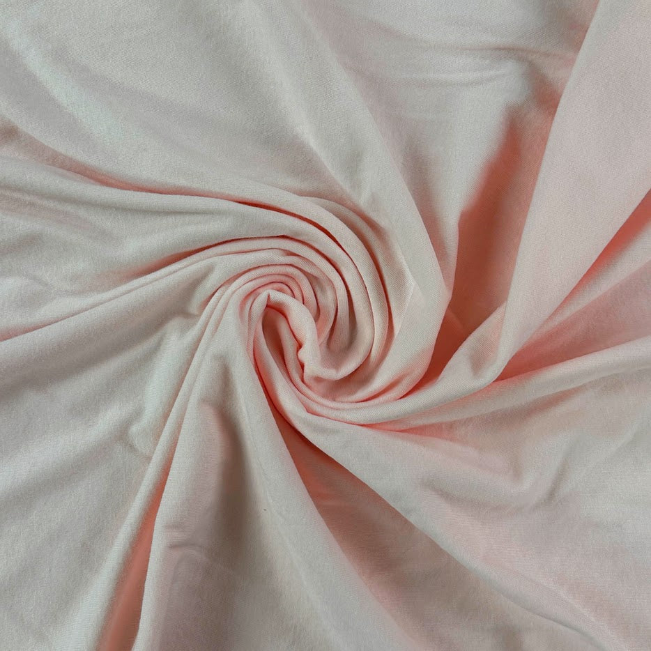 22" Remnant - Organic Cotton Jersey Knit - Light Pink - Local Deadstock