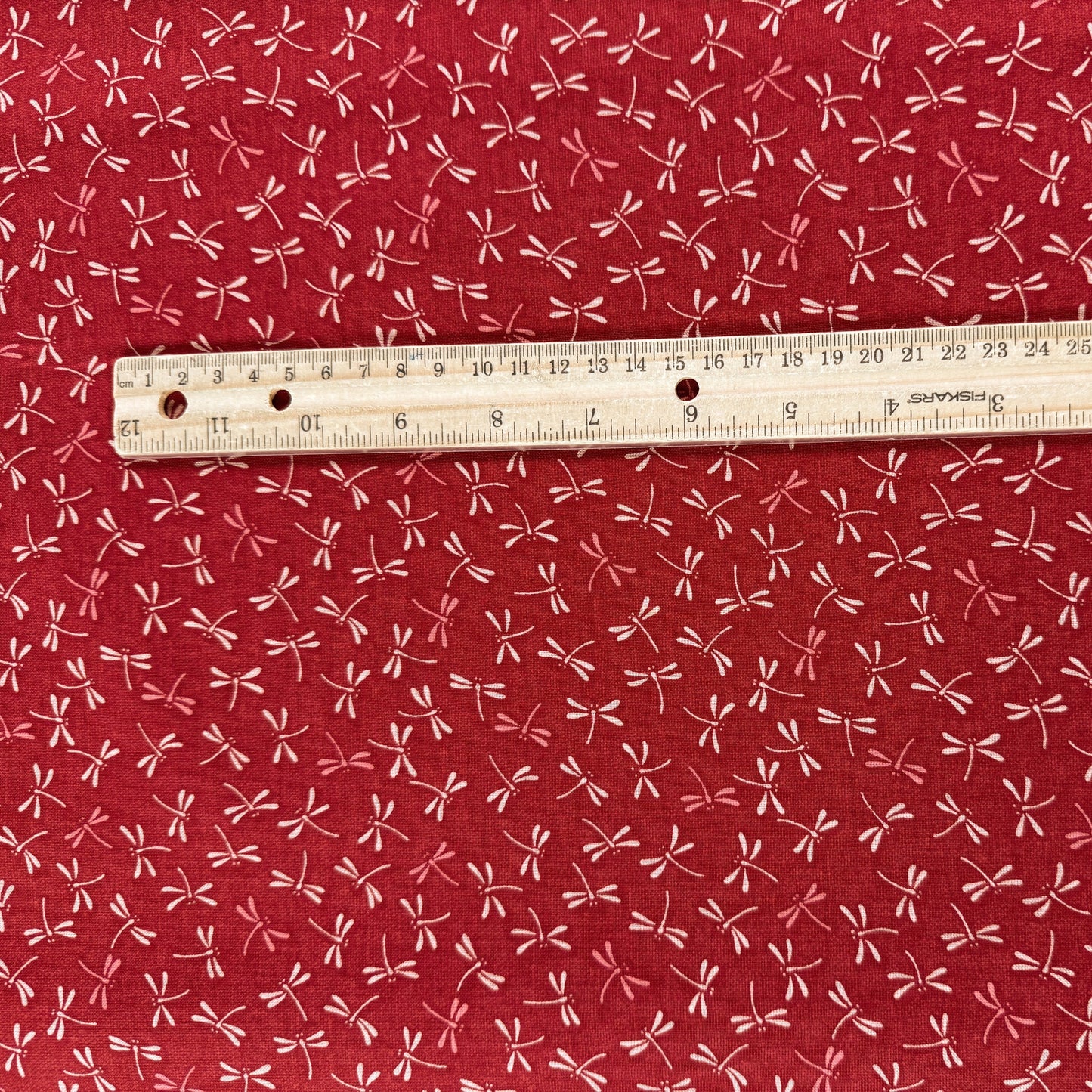 Sevenberry Woven Cotton - Dragonfly - Red