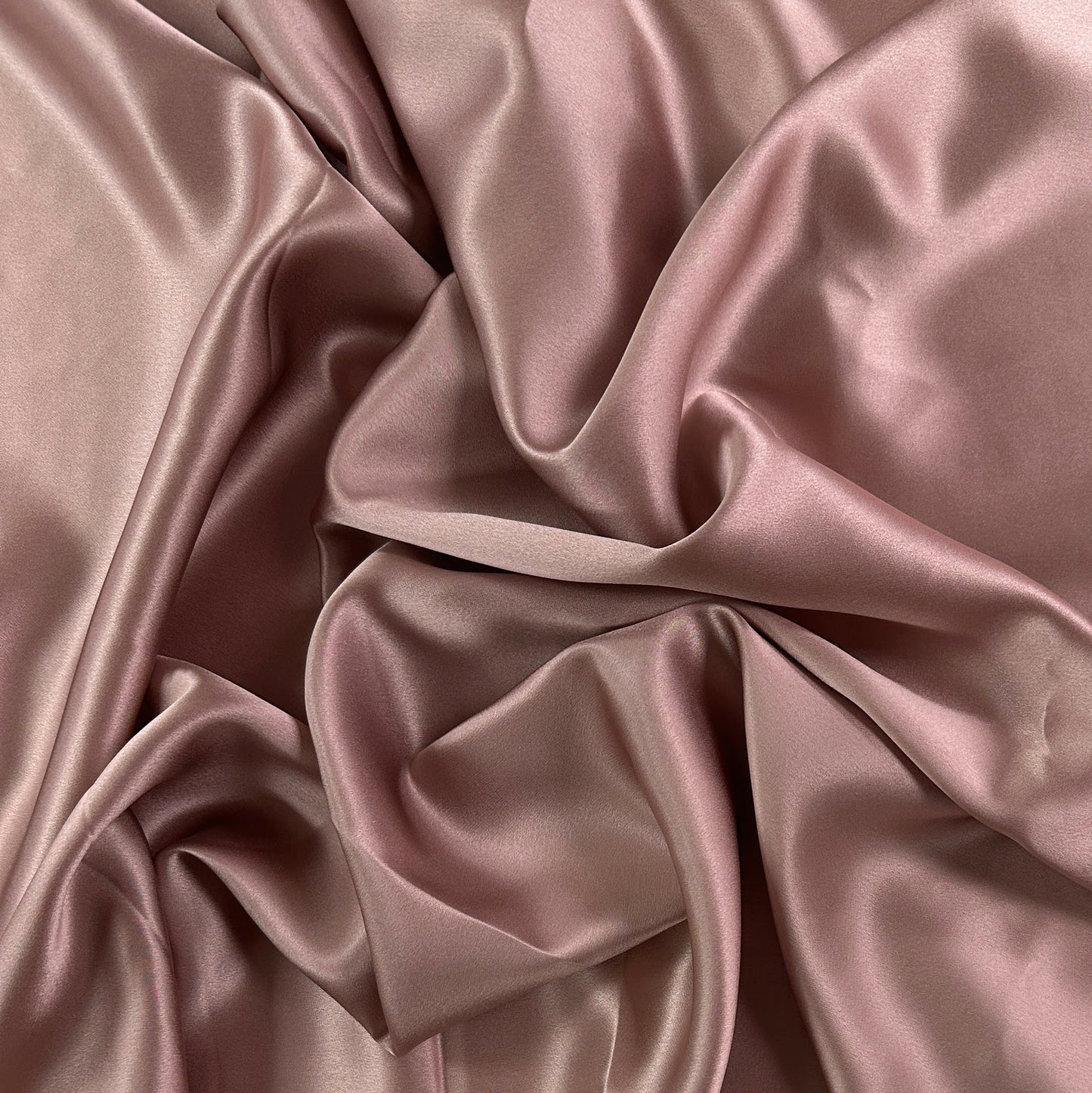 46" Remnant - Mulberry Silk Charmeuse - Dusty Blush - 19mm