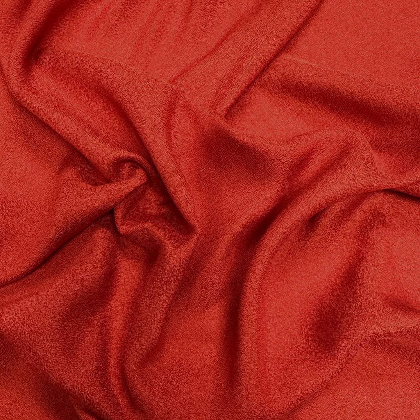 12" Remnant - Burnt Orange - Rayon Fabric - Film Studio Deadstock