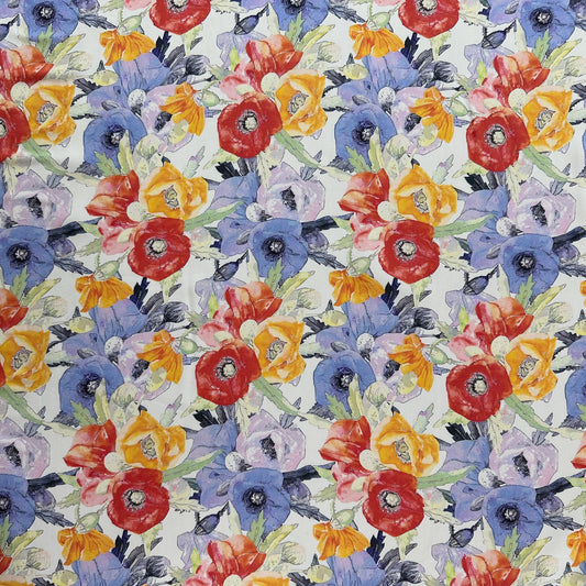 Digitally Printed Romi Satin - Rayon Fabric