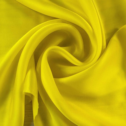 Silk Organza - Lemon Yellow - Designer Deadstock