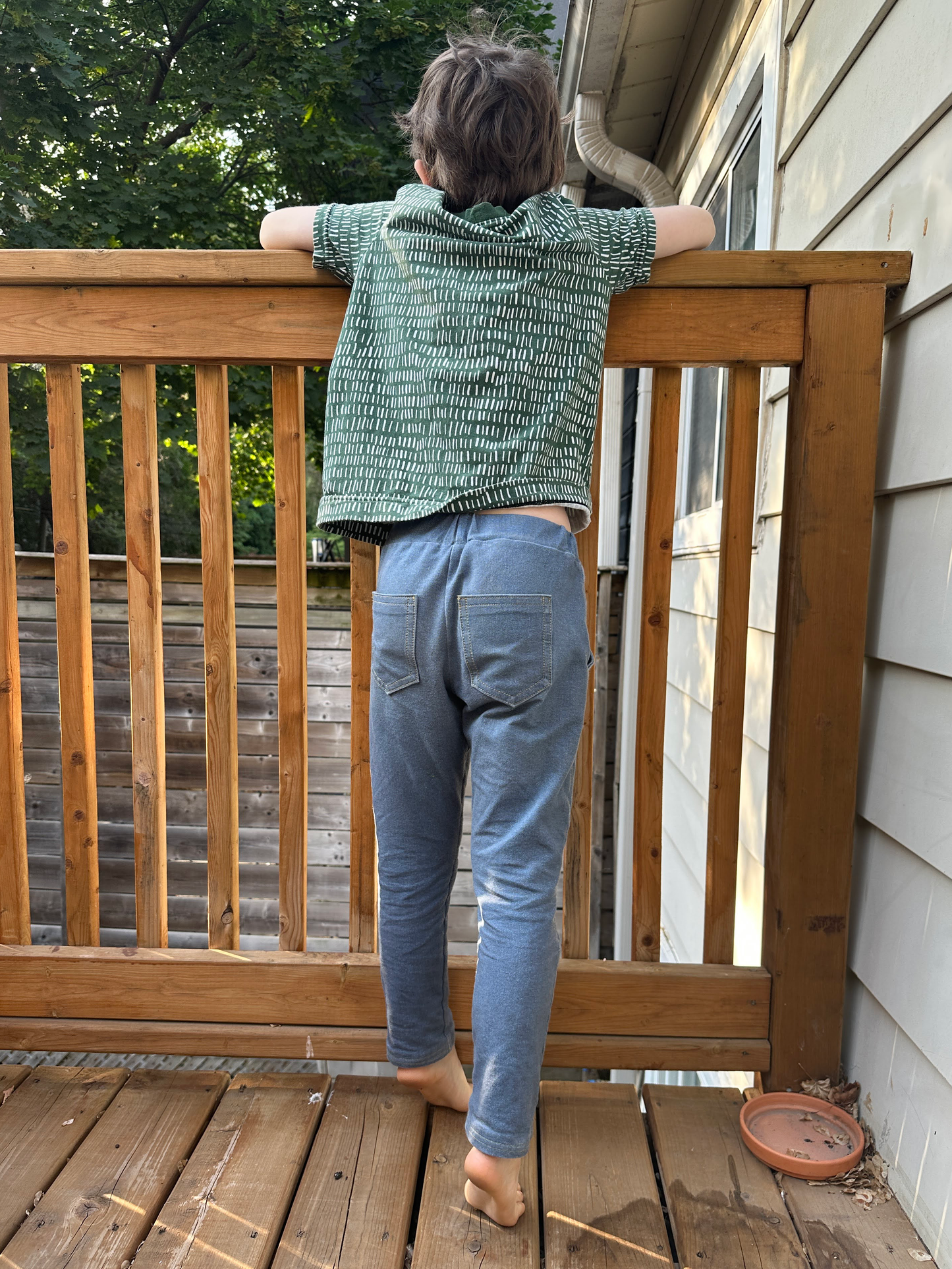 Digital Denim Print - French Terry Knit