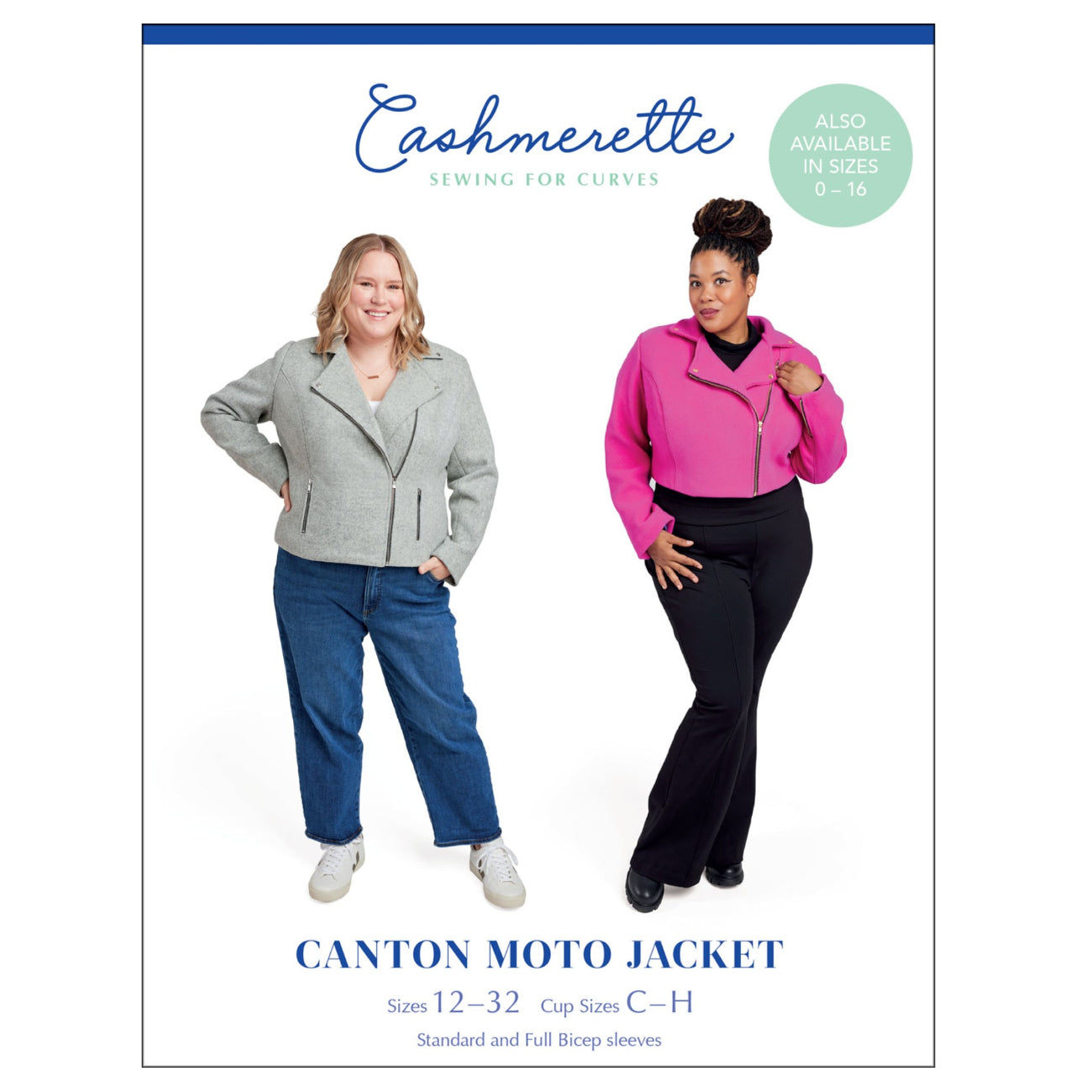 Canton Moto Jacket - Size 12 -32 - By Cashmerette