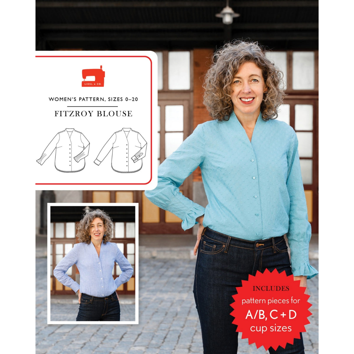 Liesl + Co - Fitzroy Blouse Sewing Pattern
