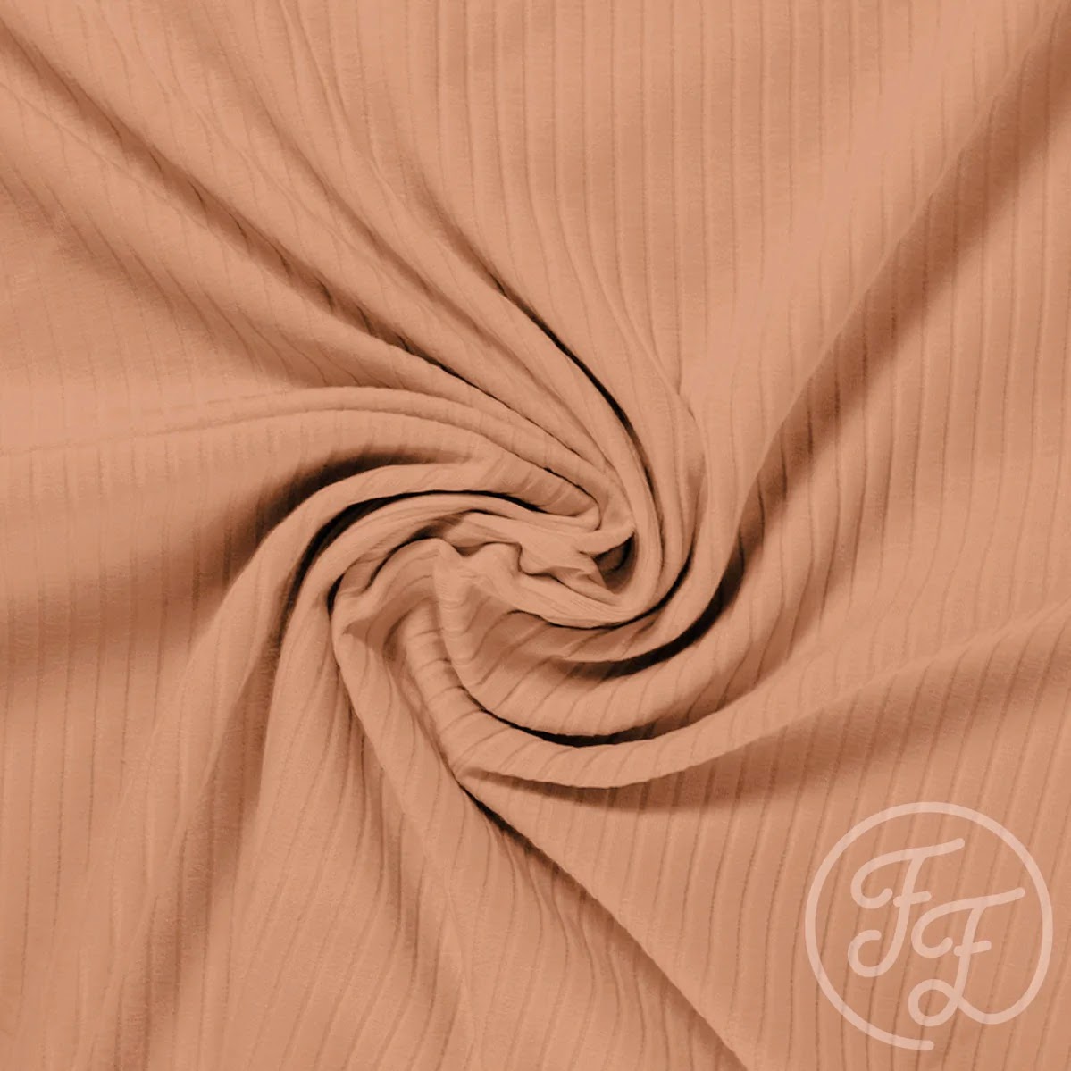 Camel 8 x 4 Cotton Sweater Rib Knit