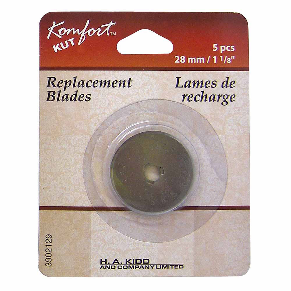 Rotary Cutter, Replacement Blades, Komfort Kut, 28mm/1-1/8″