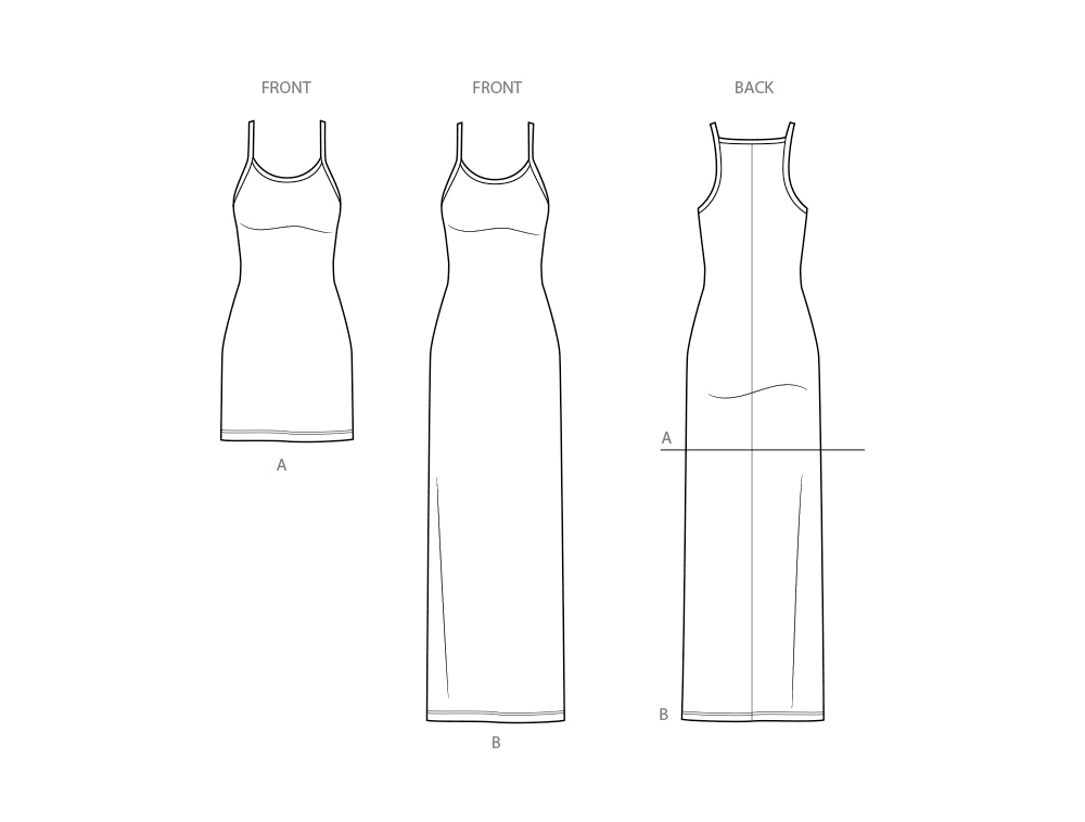 Simplicity - Misses' Sizes 10 - 18 - Knit Dress in Two Lengths by Mimi G Style