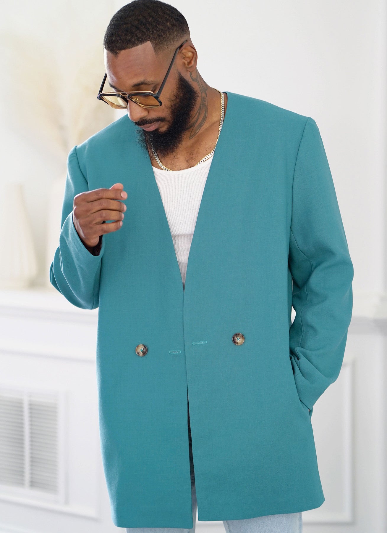 Simplicity - Unisex Blazer by Mimi G Style - XS - XXL