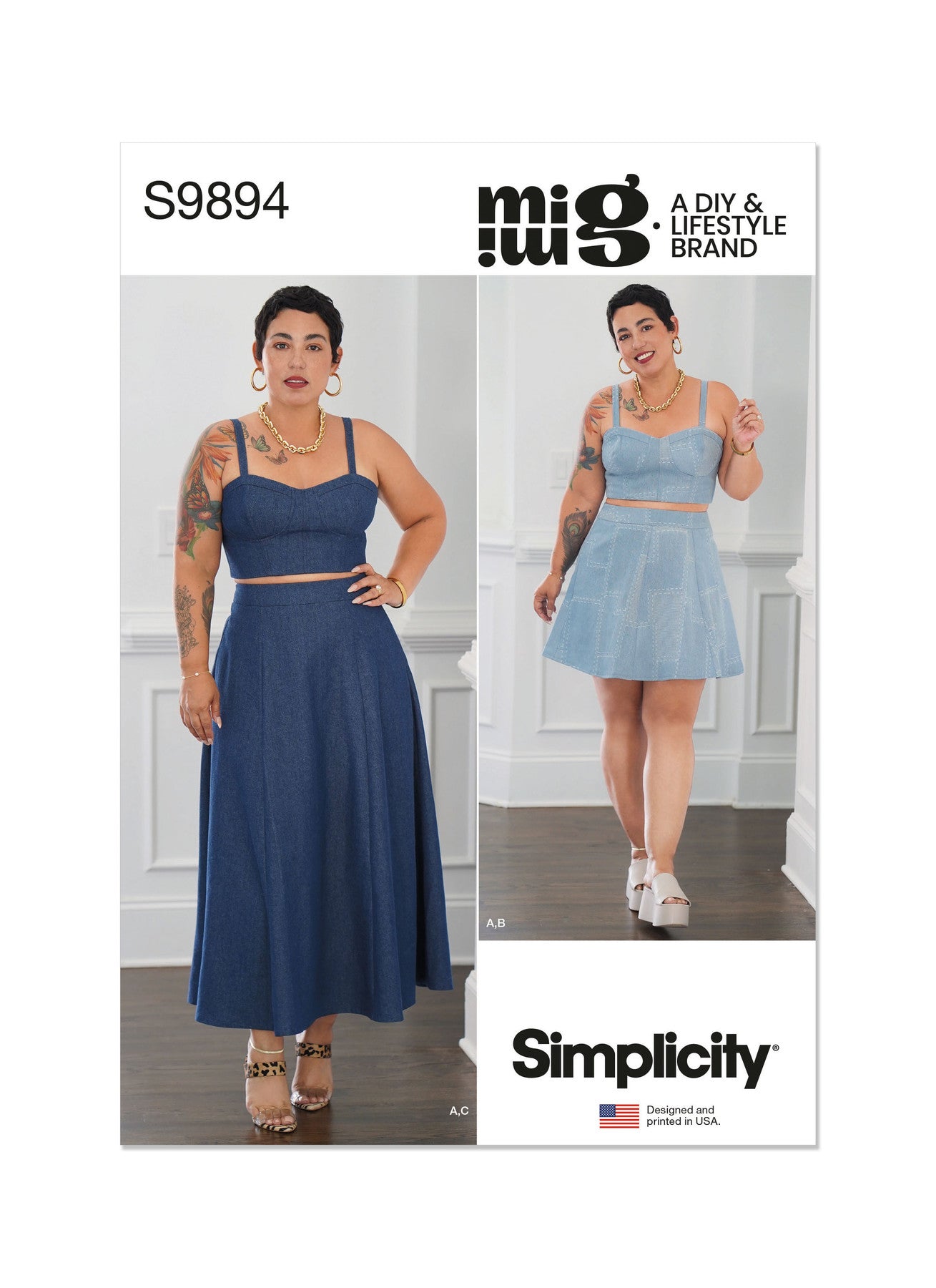 Simplicity - Misses' and Women's Sizes 10 - 18 - Top & Skirt by Mimi G Style