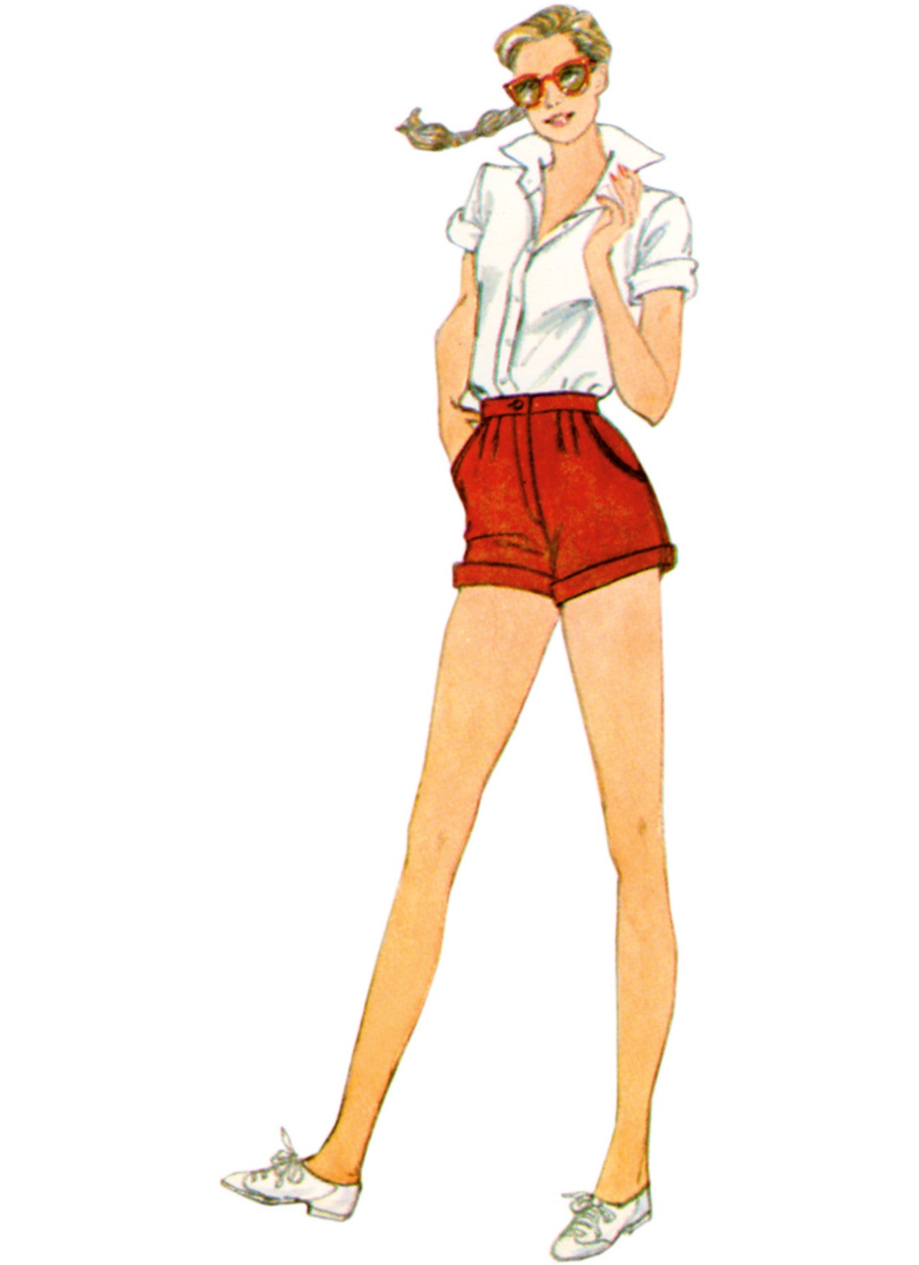 Simplicity - Misses' Sizes 6 -14 - 1980's Shorts Sewing Pattern