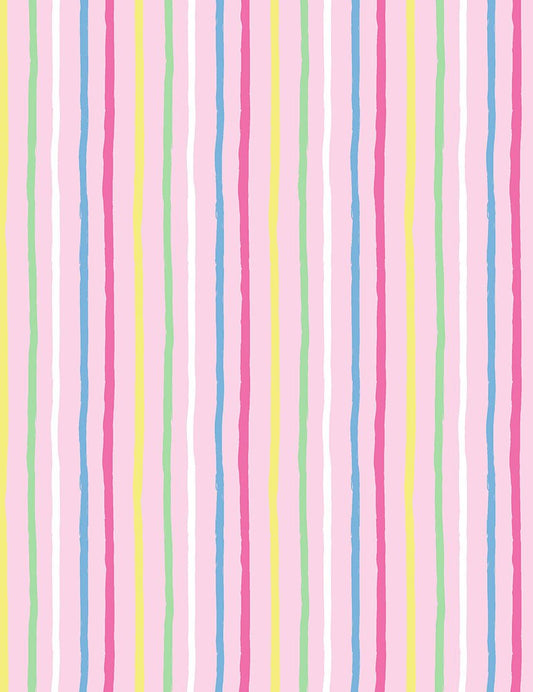 Candy Stripe - Pink - Cotton Fabric