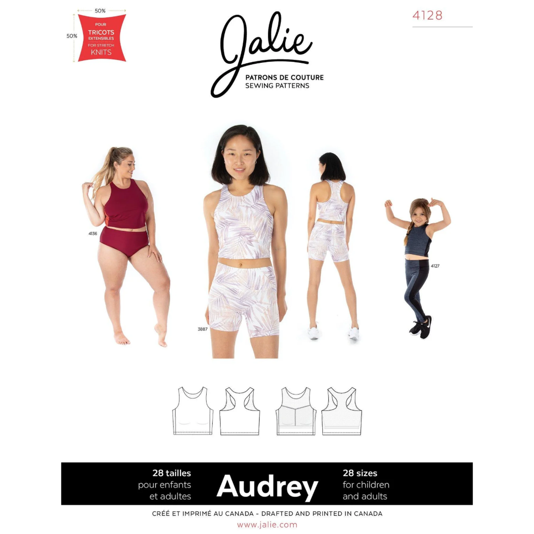 Jalie - 4128 - AUDREY Cropped Workout Top
