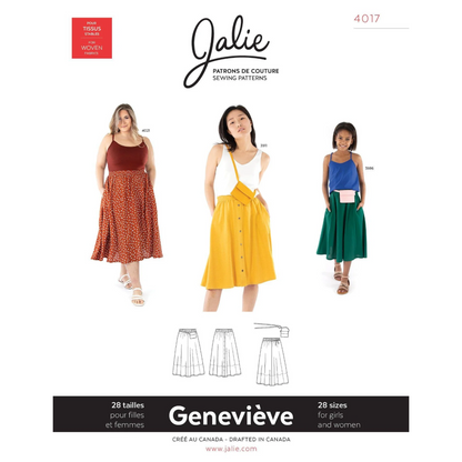 Jalie - 4017 - GENEVIÈVE Pull-on Gathered Skirt