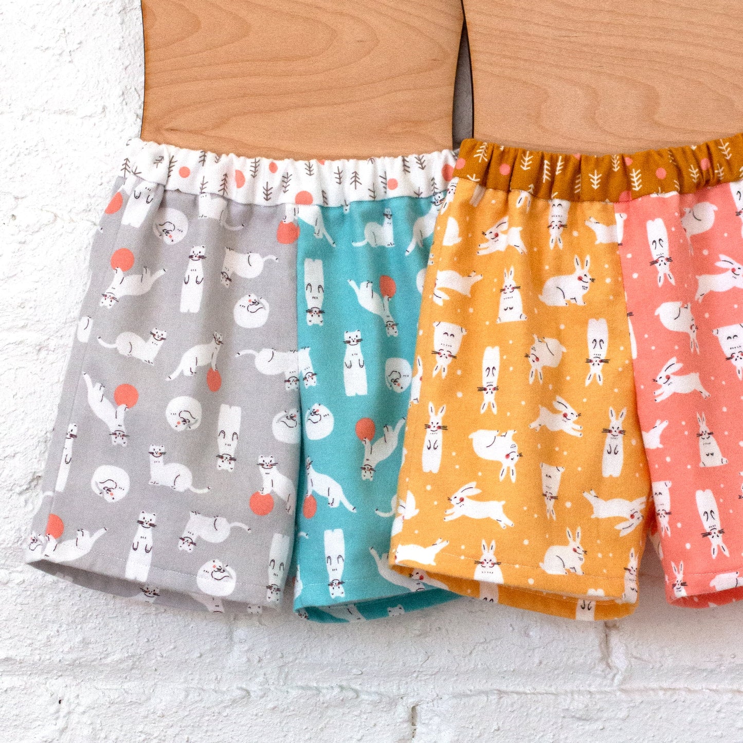 Stoats - Winter Forest - Pink - Organic Cotton Flannel