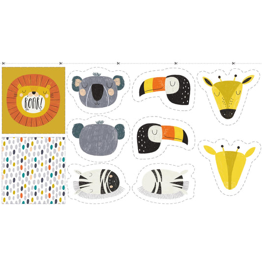 Flying Heroes Pillow Panel - Katia Fabrics - Poplin - Sold per Panel 78cm / 31"