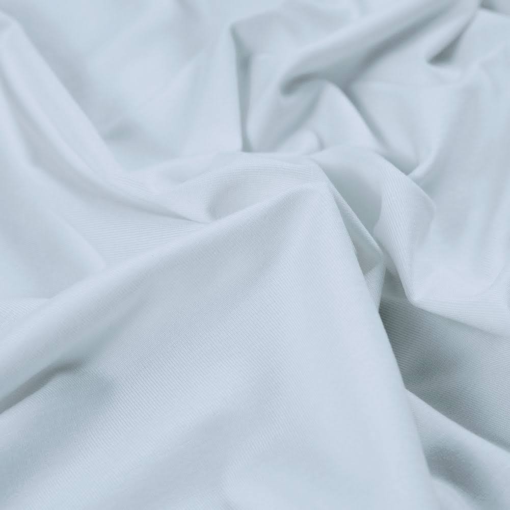 Heavier Bamboo/Cotton Stretch Jersey - White - 250gsm