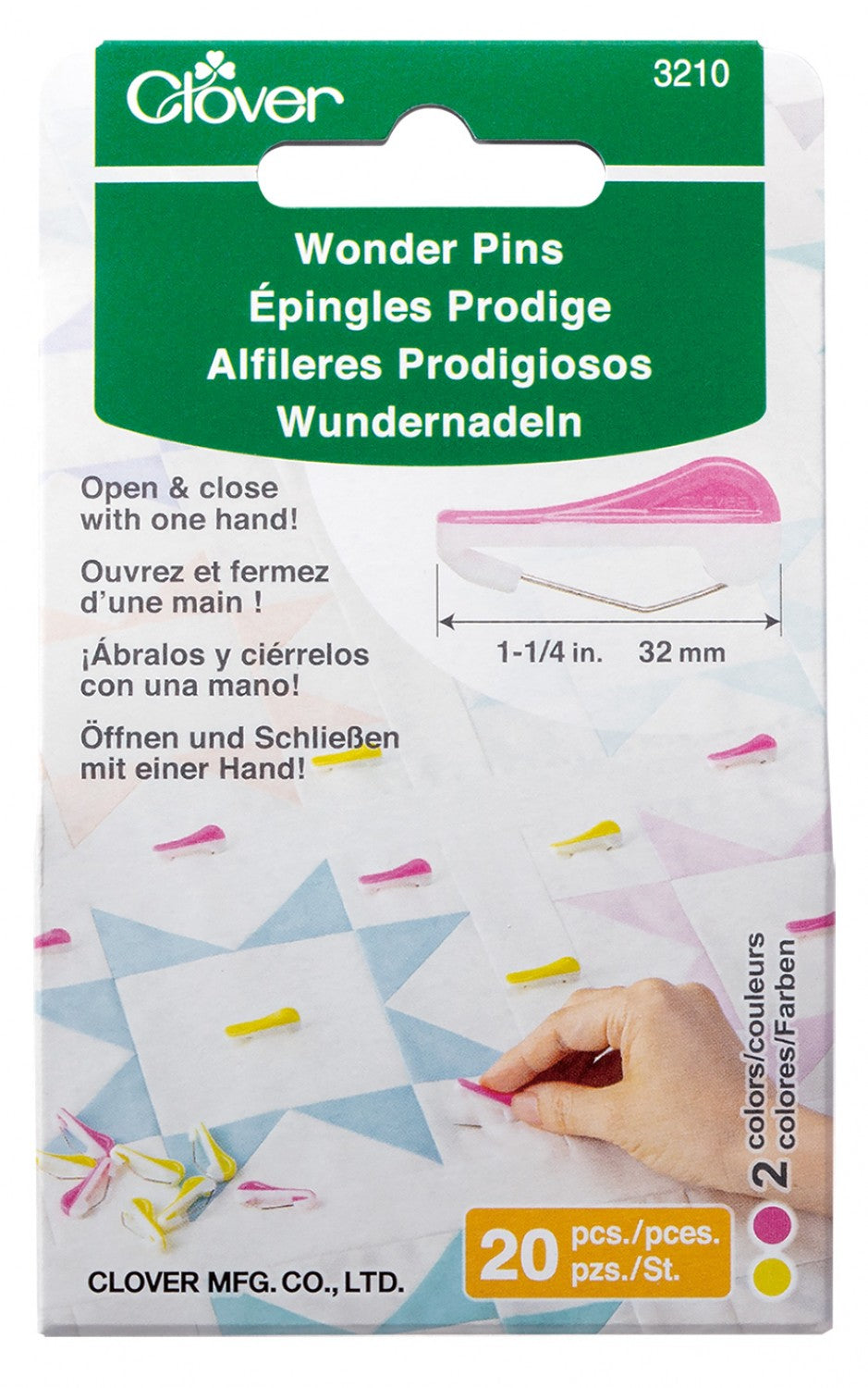 Clover - Wonder Pins - 20 Count