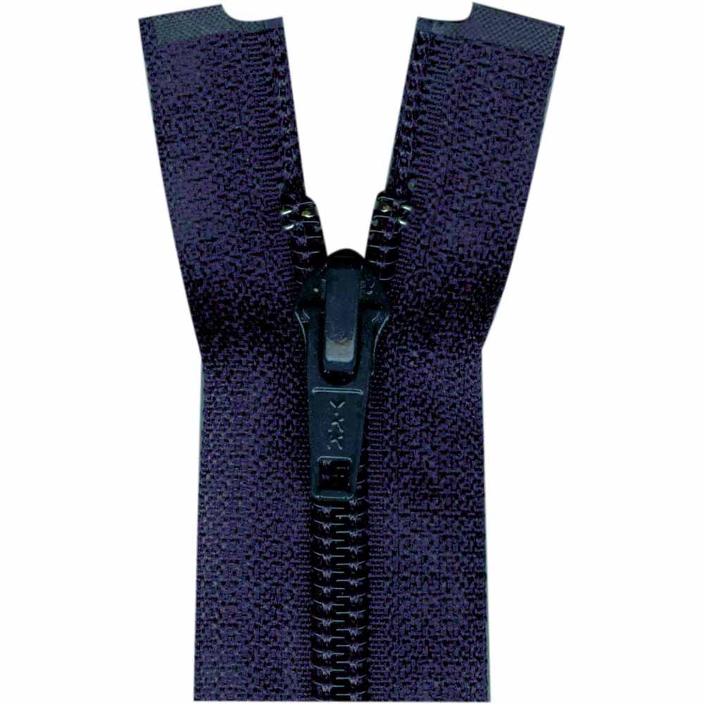 Mid-weight No 5 Open End Separating Jacket Zipper - 30" (75cm)- Navy