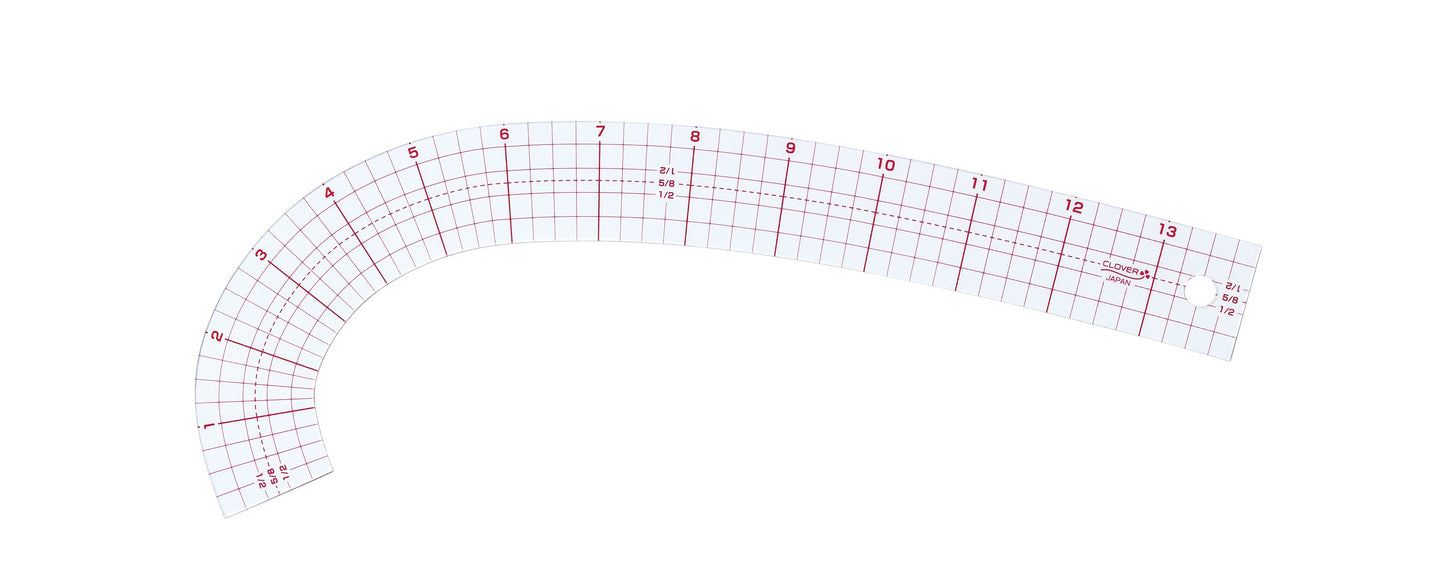 Clover - Curve Ruler Set - French Curve,  Hip Curve, and Mini Ruler