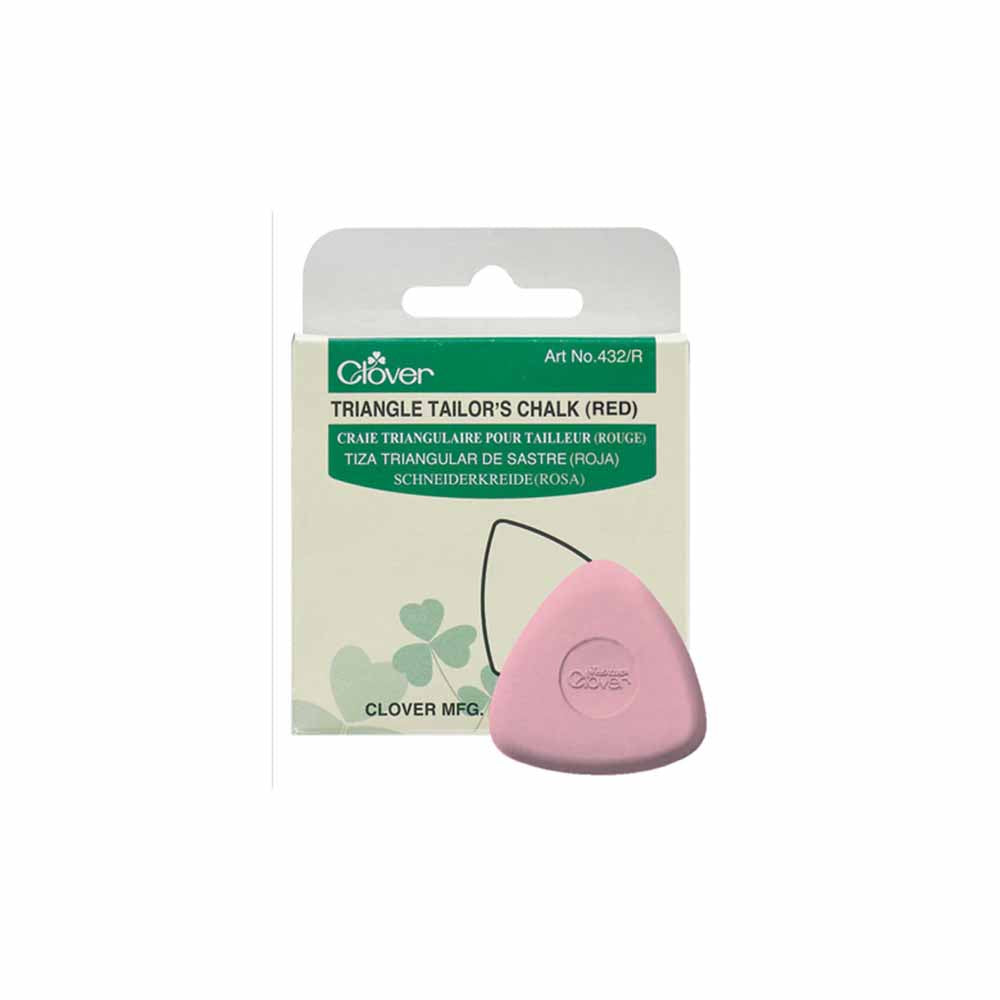 Clover 432 - Triangle Tailor's Chalk - Red / Pink