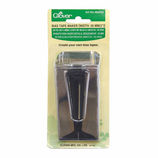 Clover Bias Tape Maker 2" (50mm) Non Fusible - Make Quilt Binding
