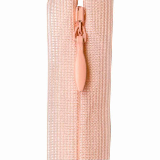 Invisible Closed End Zipper 23cm (9″) - Peach