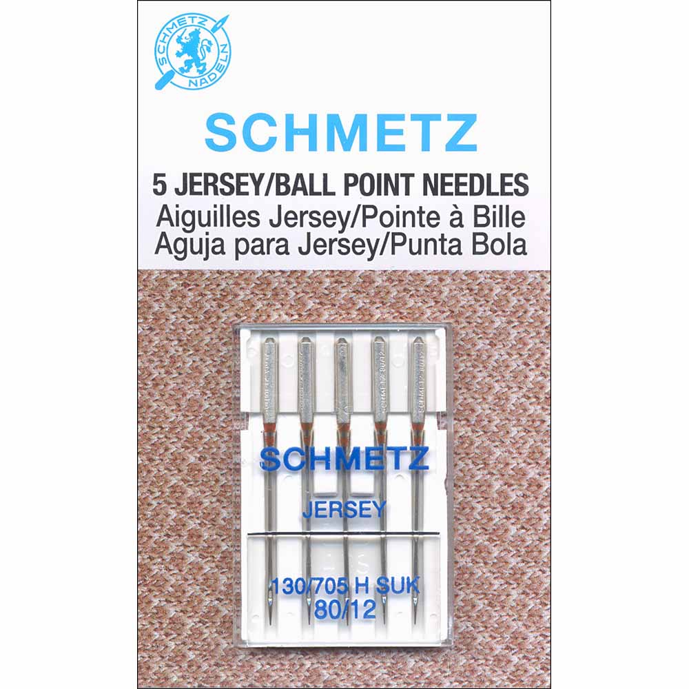 Schmetz Jersey Ball Point Needles Carded - 80/12 - 5 count