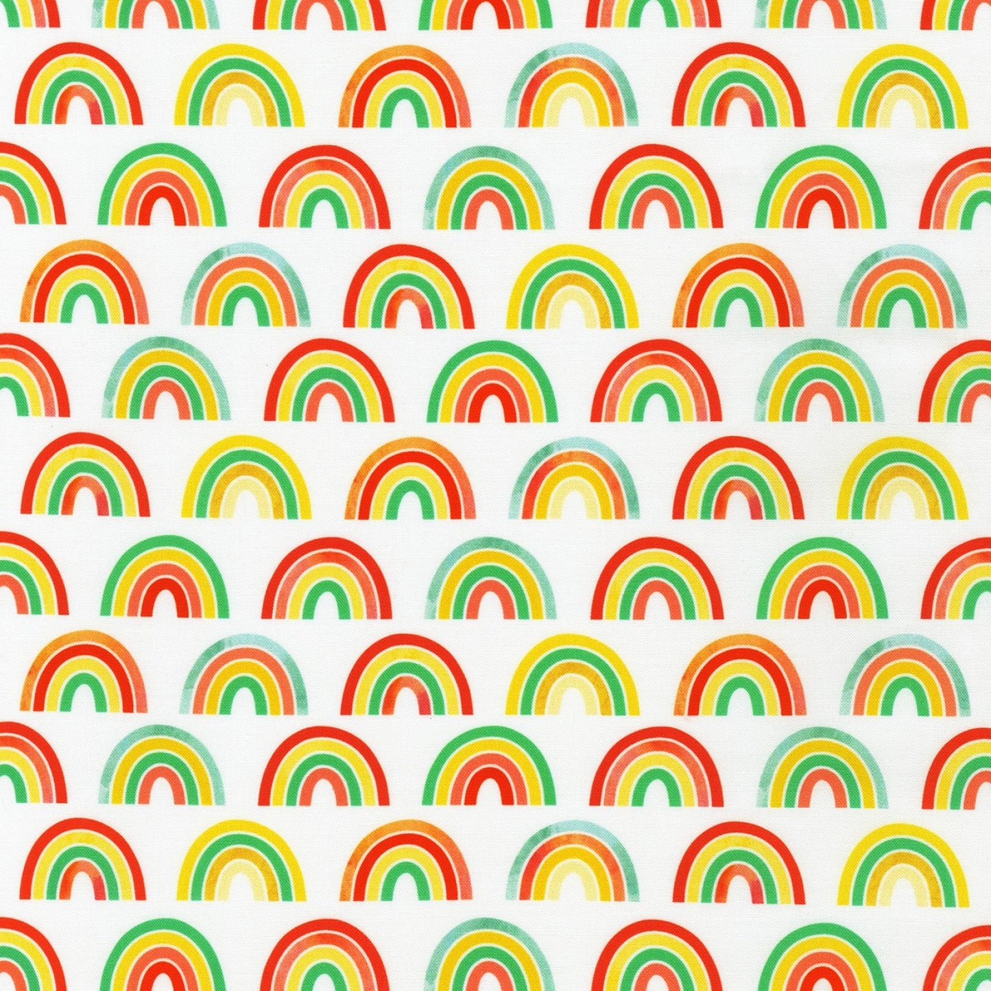 Rainbows - Bright - Ann Kelle - Digital Print - Cotton Fabric