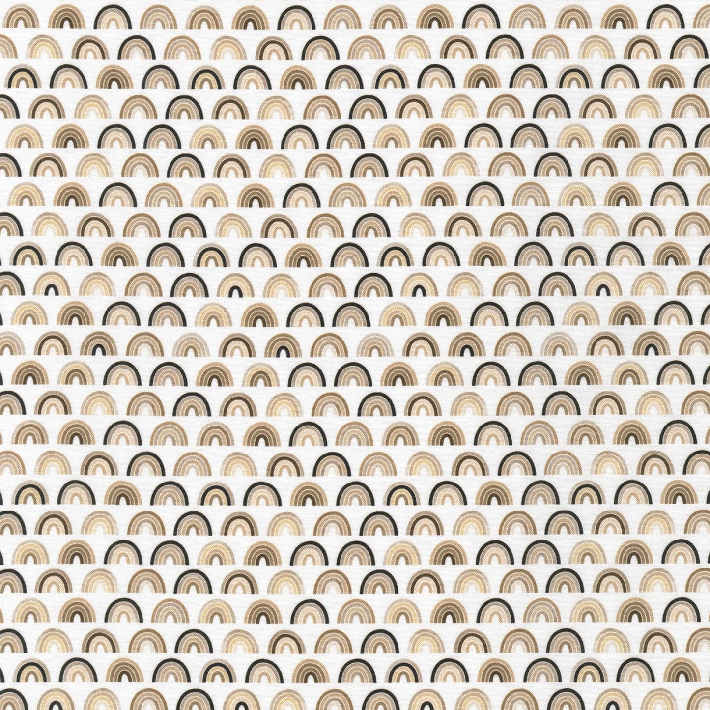 Small Rainbows - Natural - Ann Kelle - Digital Print - Cotton Fabric