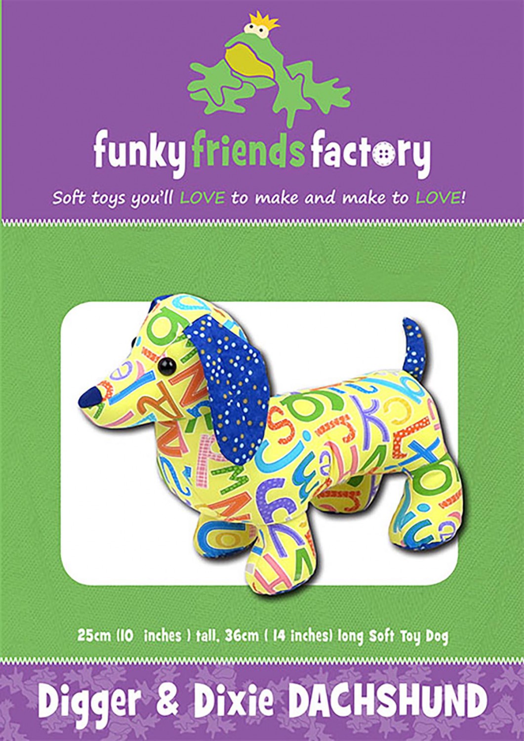 Funky Friends Factory - Digger & Dixie Dachshund Toy