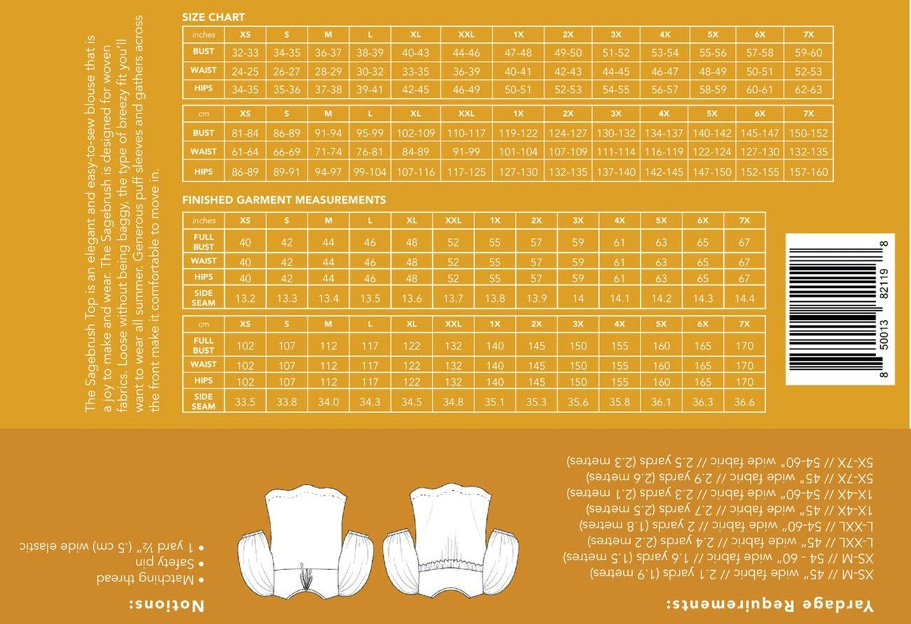 Sagebrush Top Pattern - By Friday Pattern Co