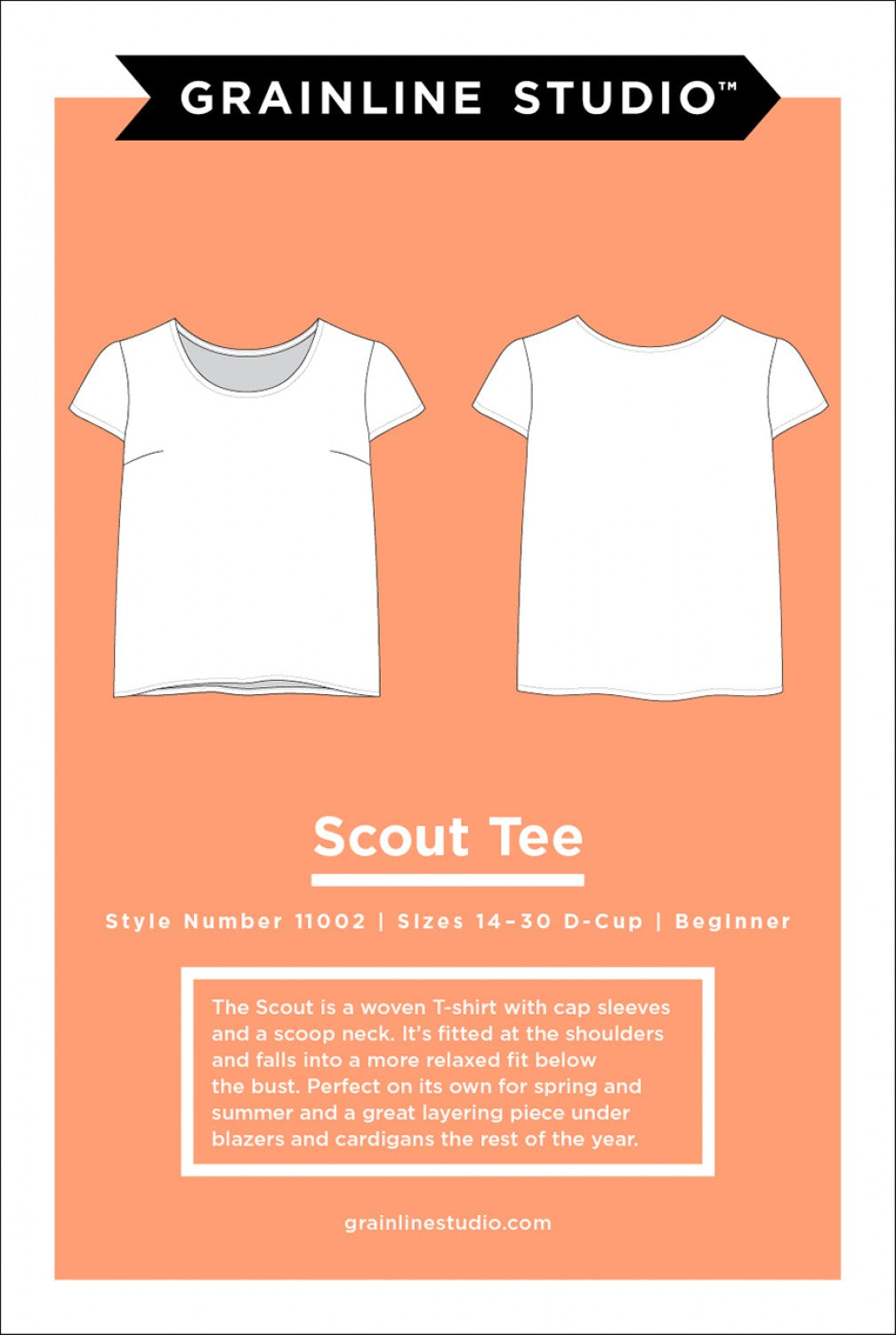 Scout Tee Pattern - 14 - 30 - Grainline Studio