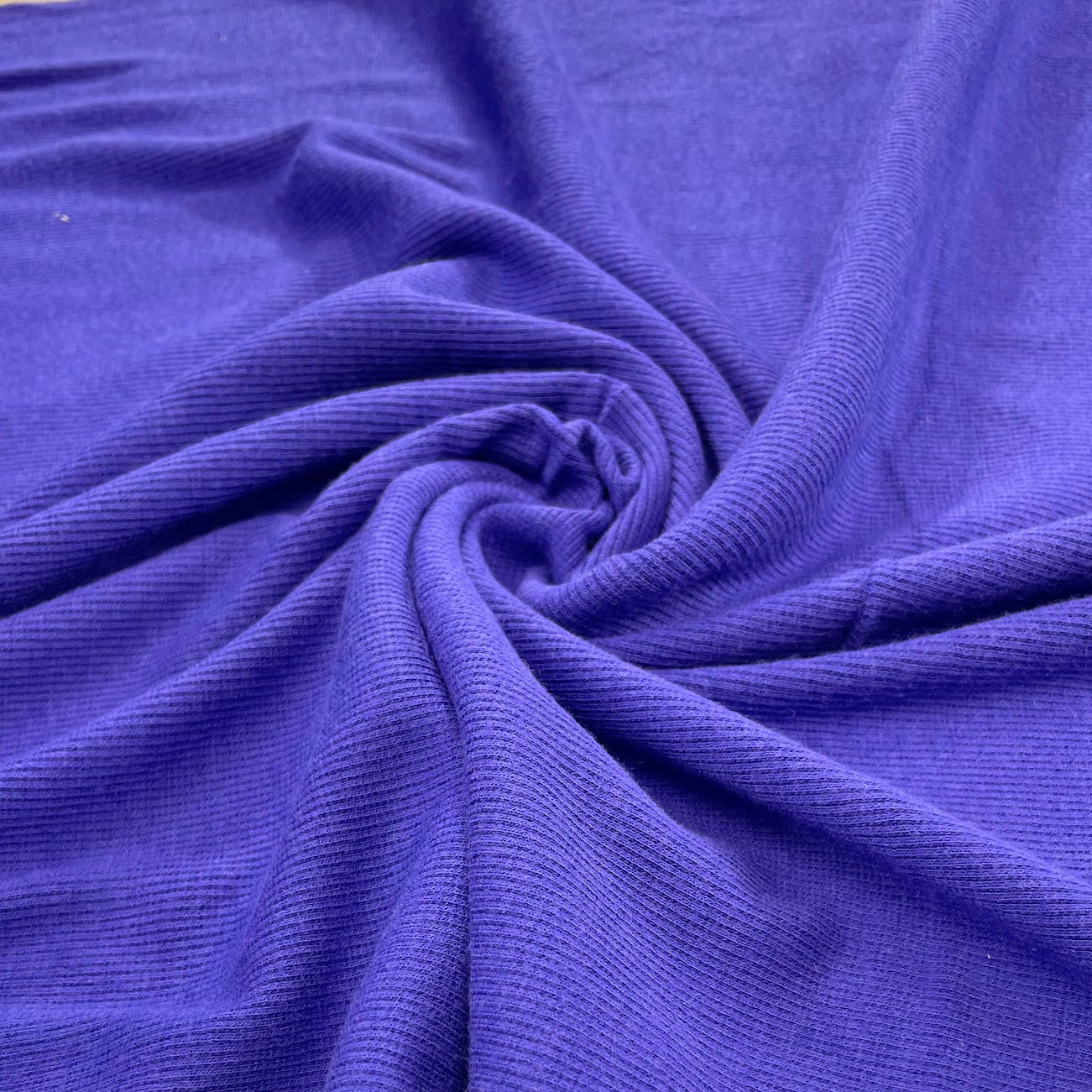 Bamboo Cotton Rib 2x2 - Liberty Purple - Ribbed Knit