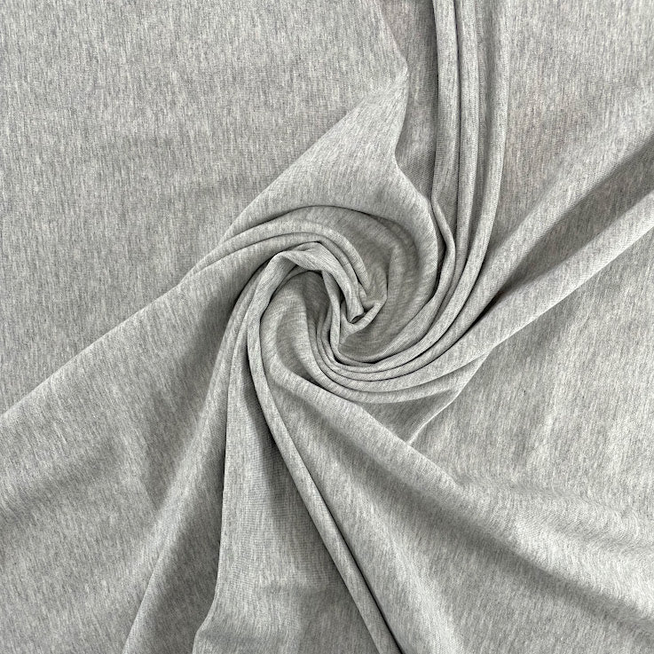 TENCEL™ Lyocell Organic Cotton French Terry - Heathered Grey Mix