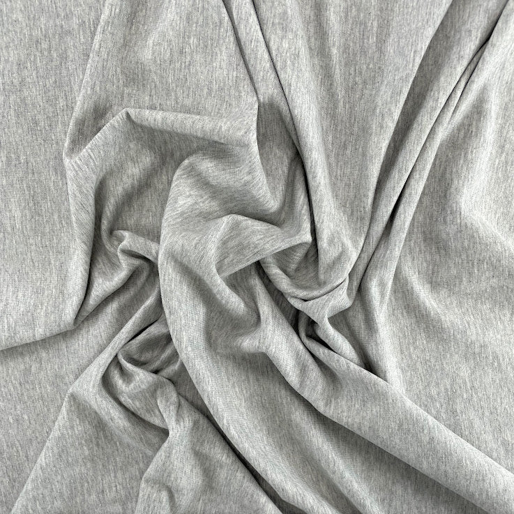 TENCEL™ Lyocell Organic Cotton French Terry - Heathered Grey Mix