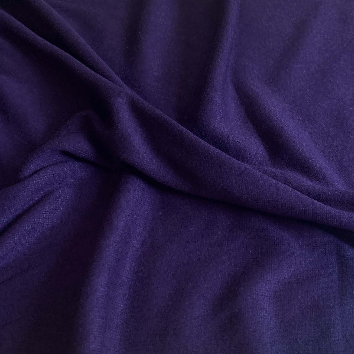 Bamboo Cotton Rib 2x2 - Plum Purple - Ribbed Knit
