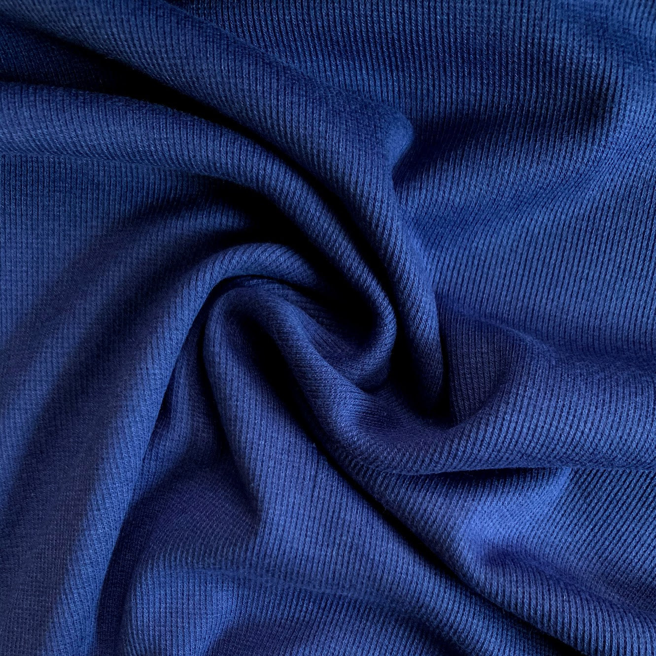 Bamboo Cotton Rib 2x2 - Twilight Blue - Ribbed Knit