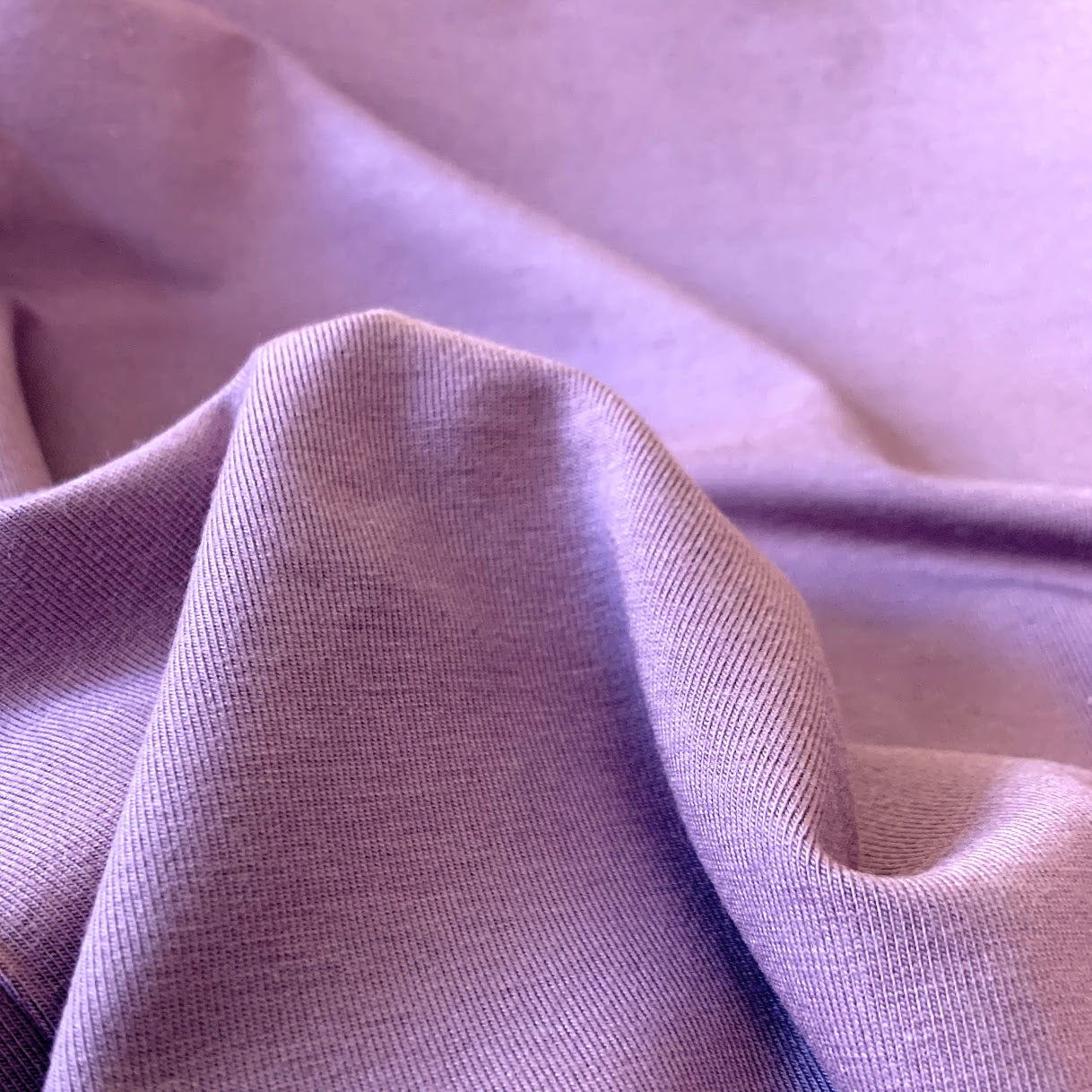 Bamboo/Cotton Stretch Jersey Fabric - Wisteria
